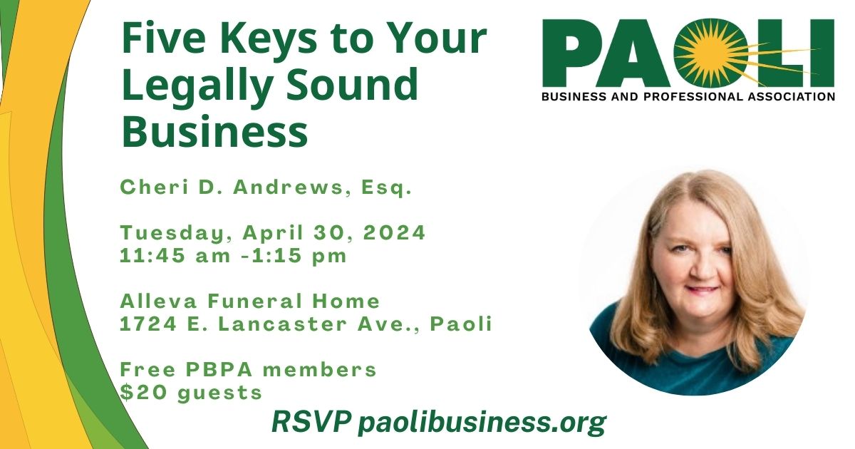 Five Keys to Your Legally Sound Business