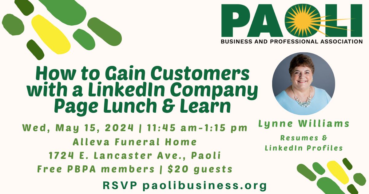 How to Gain Customers with a LinkedIn Company Page Lunch & Learn