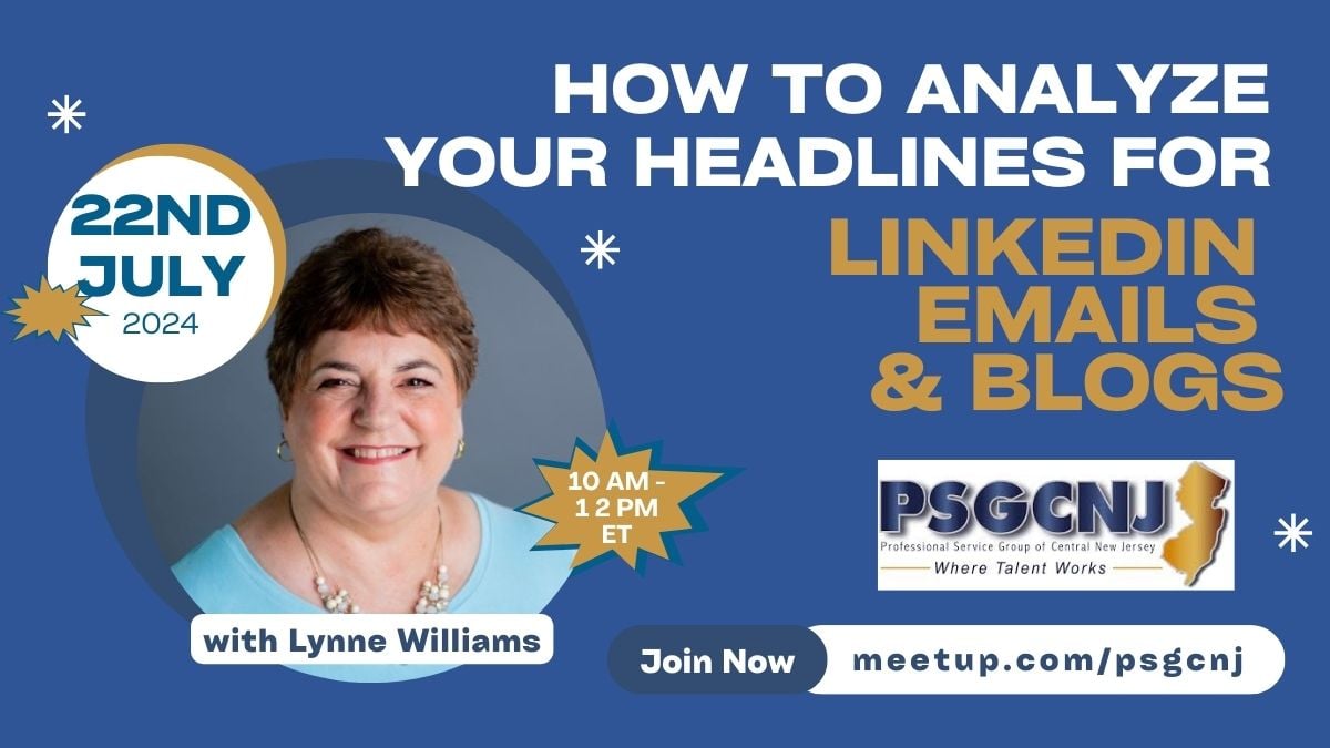 How to Analyze Your Headlines for LinkedIn, Emails, & Blogs PSGCNJ