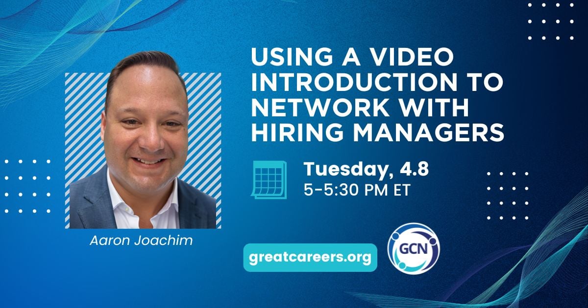 Using a Video Introduction to Network with Hiring Managers