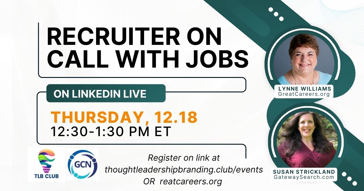 Recruiter on Call with Jobs Susan Strickland