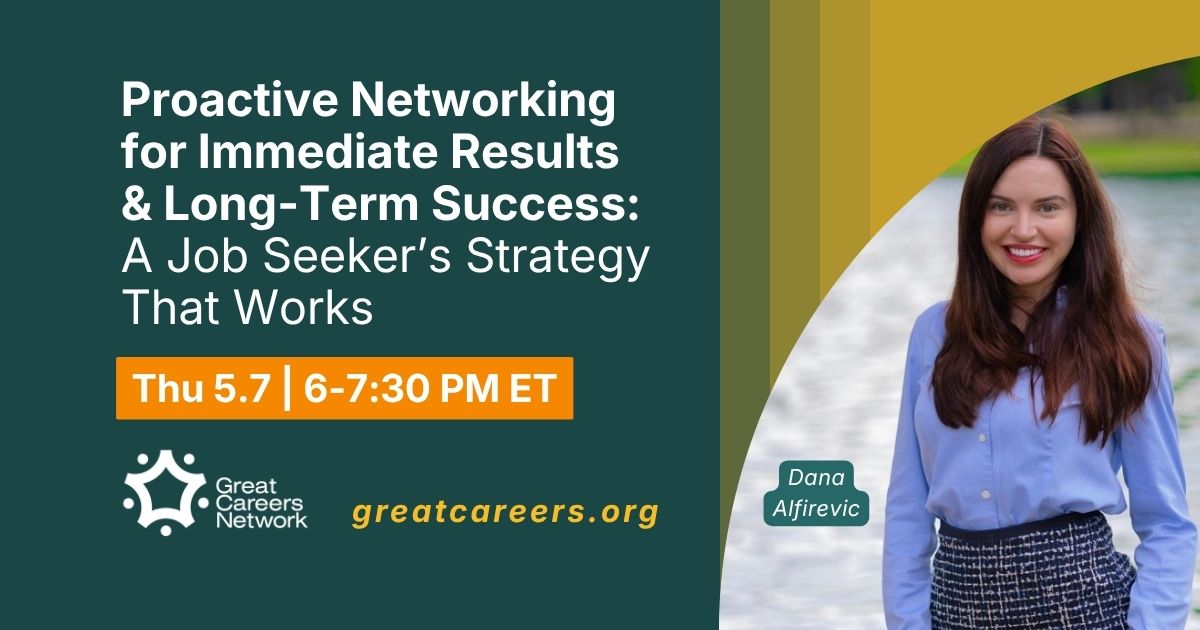 Proactive Networking for Immediate Results & Success: Job Seeker Strategy
