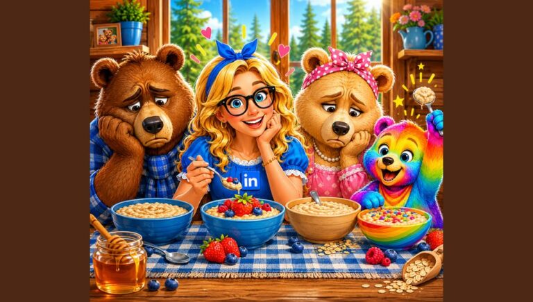 LinkieLocks & the Three Bears: The Porridge Test for LinkedIn in the Age of AI